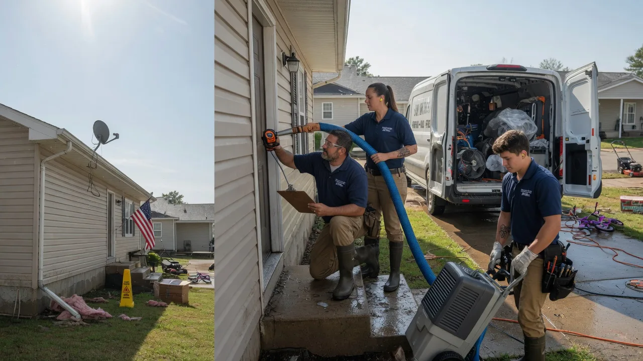 Ceiling Water Damage Restoration in Rush City, MN near me